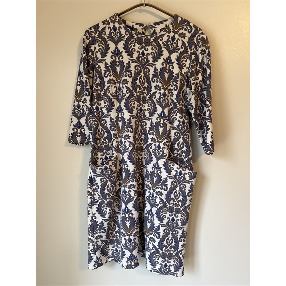 J. McLaughlin Dresses & Skirts - J. McLaughlin Catalina Cloth Dress Womens Size M Preppy Stretch Coastal Vacation